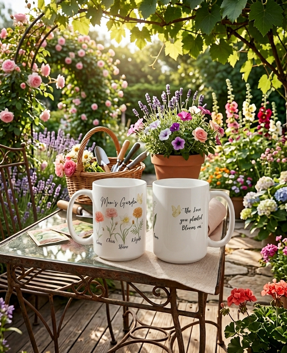 🌸 Personalized Garden Mugs