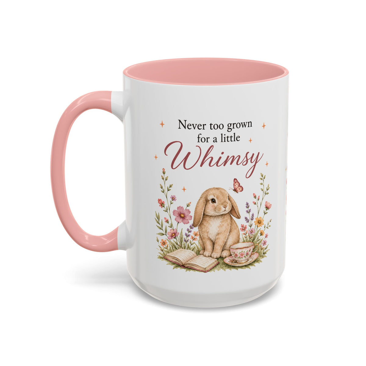 Back of the mug showing the six gentle Whimsy invitations