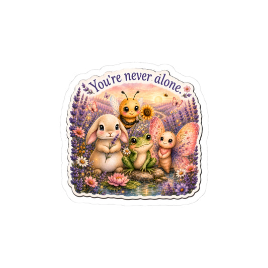 Meadow Friends “You’re Never Alone” Sticker — featured product image